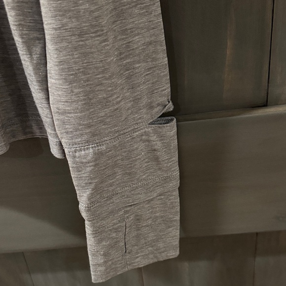 Path Project Gray Hoodie Long Sleeve running shirt - Picture 3 of 5